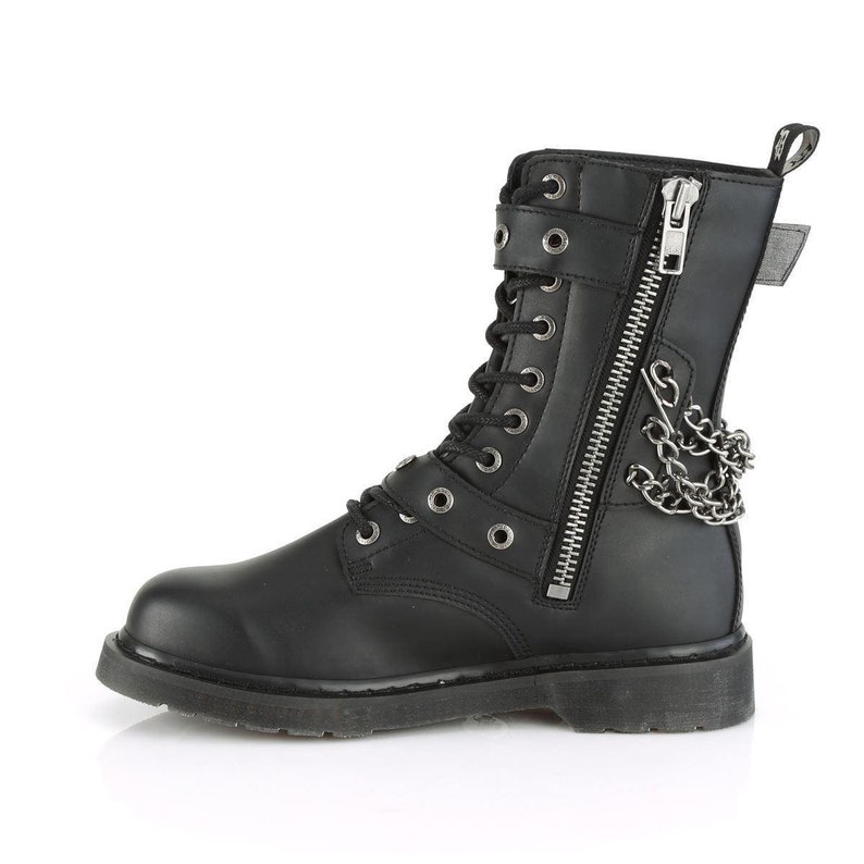 Men's Demonia Bolt 250 Boots Punk Rock Emo Goth Unisex Black Boots