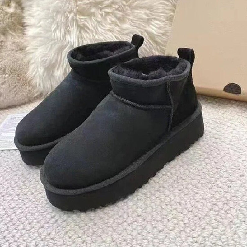 Women's Winter Ankle Boots Inspired Adults Vegan Camel Snow Booots