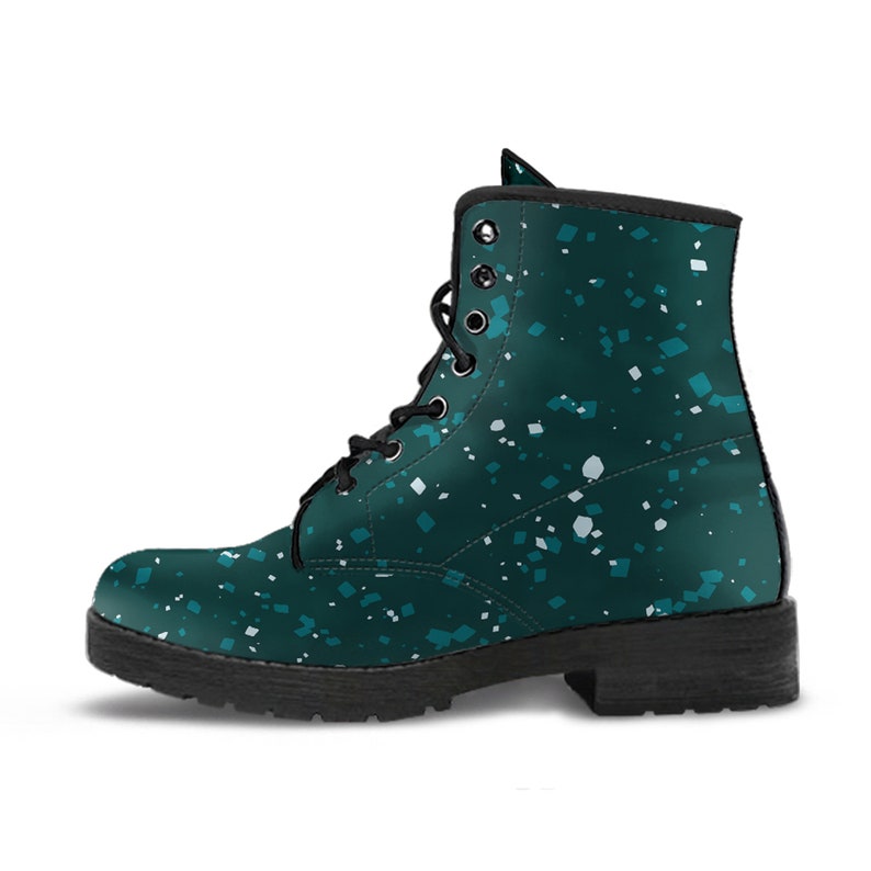 Women's Tropical Jungle Terrazzo Leather Boots Girlfriend Gifts for