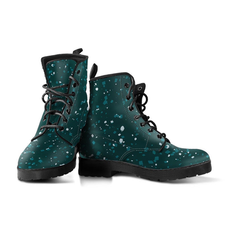 Women's Tropical Jungle Terrazzo Leather Boots Girlfriend Gifts for