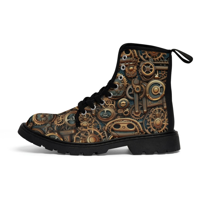 Men's Steampunk Canvas Boots