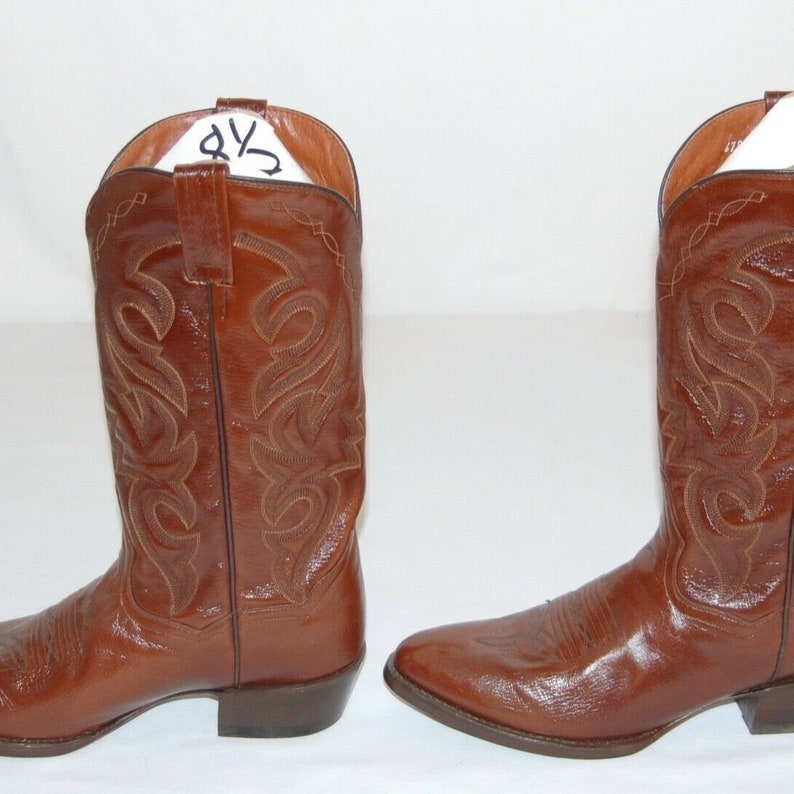 Men's Dan Post Mignon Leather Tan Cowboy Boots