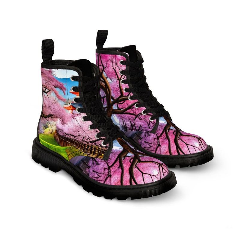 Women's Canvas Boots Boots Gift for Her Cool Boots