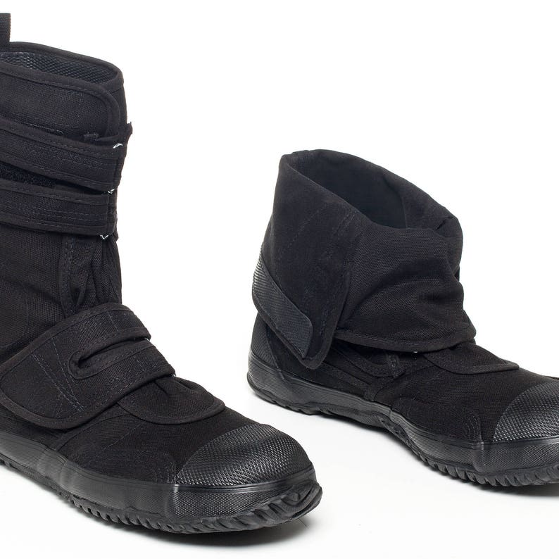 Men's Japanese Unisex Vegan Saftey Boots SA-ME Black FUGU