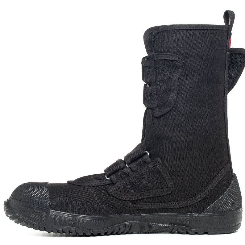 Men's Japanese Unisex Vegan Saftey Boots SA-ME Black FUGU