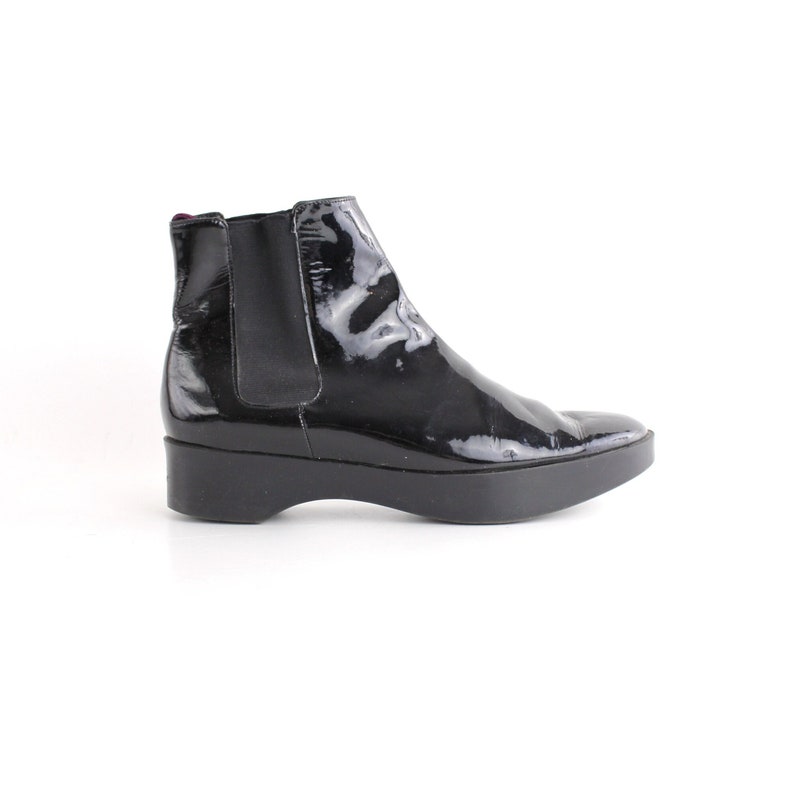 Women's Robert Clergerie Platform Ankle Boots Minimal Black