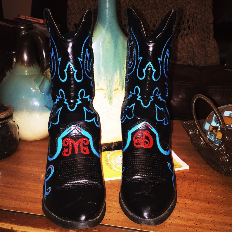 Women's Custom Painted Cowboy Boots