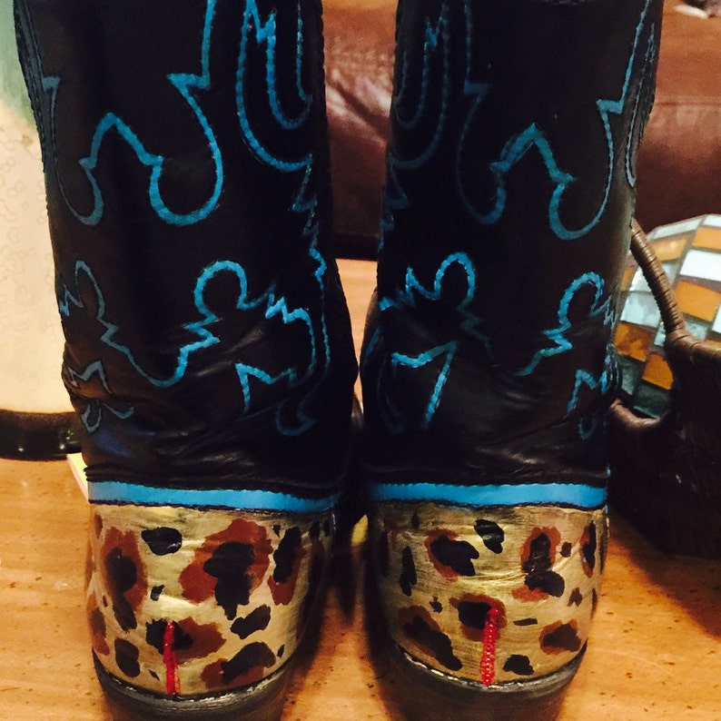 Women's Custom Painted Cowboy Boots