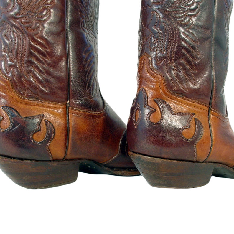 Men's ADAMS BOOT CO. Vintage Cowboy Boots 118005 10 Made