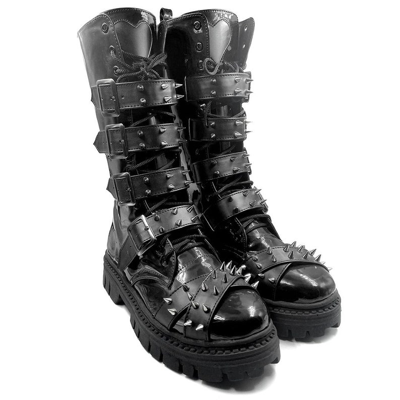 Men's Draculala 2.0 Gothic Boots Handmade High Boots Belted