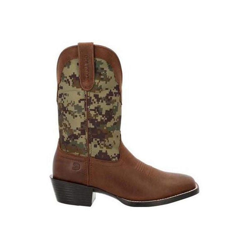 Men's Westward Green Digi Camo Western Boot in Brown Square Toe