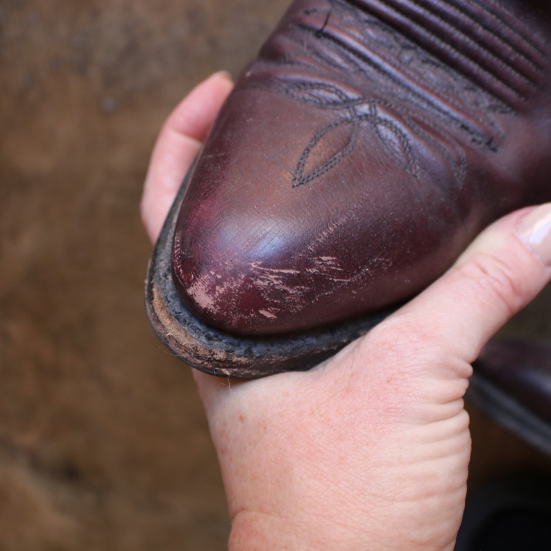 Men's 12 D Cowboy Boots / Dan Post Dark Brown Western