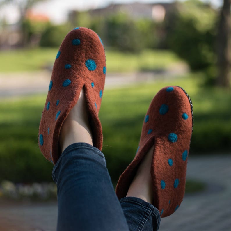 Women's Gift for Birthday Gifts for Her Brown Polka Dots Boots