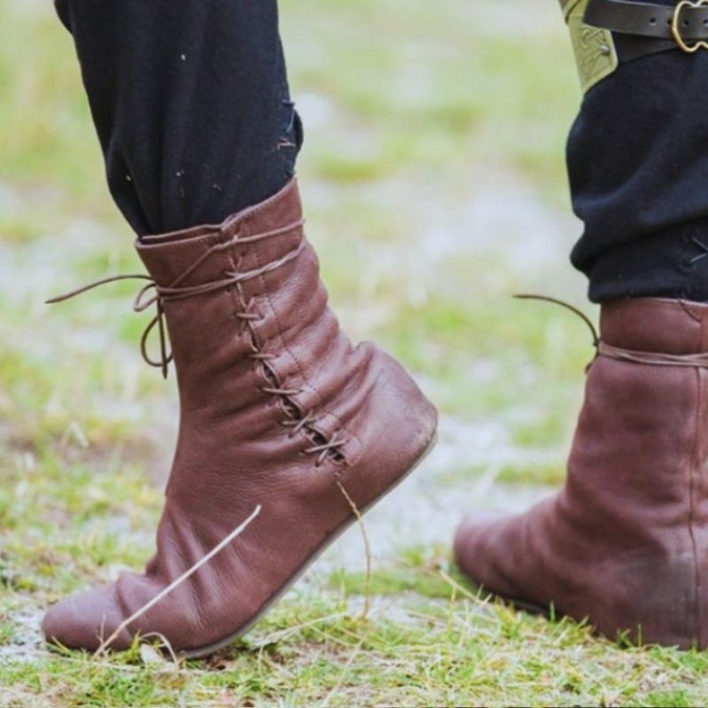 Men's Medieval LARP Pirate Boots: Renaissance Style Gothic Viking