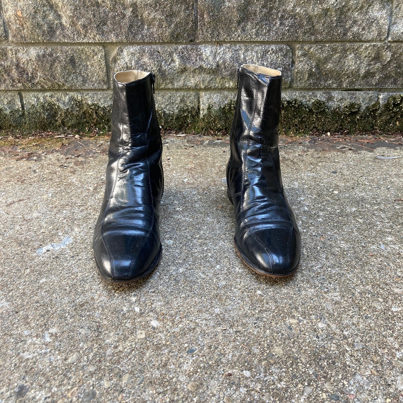 Men's Size 9 D 70s/80s Zip up Ankle Boots