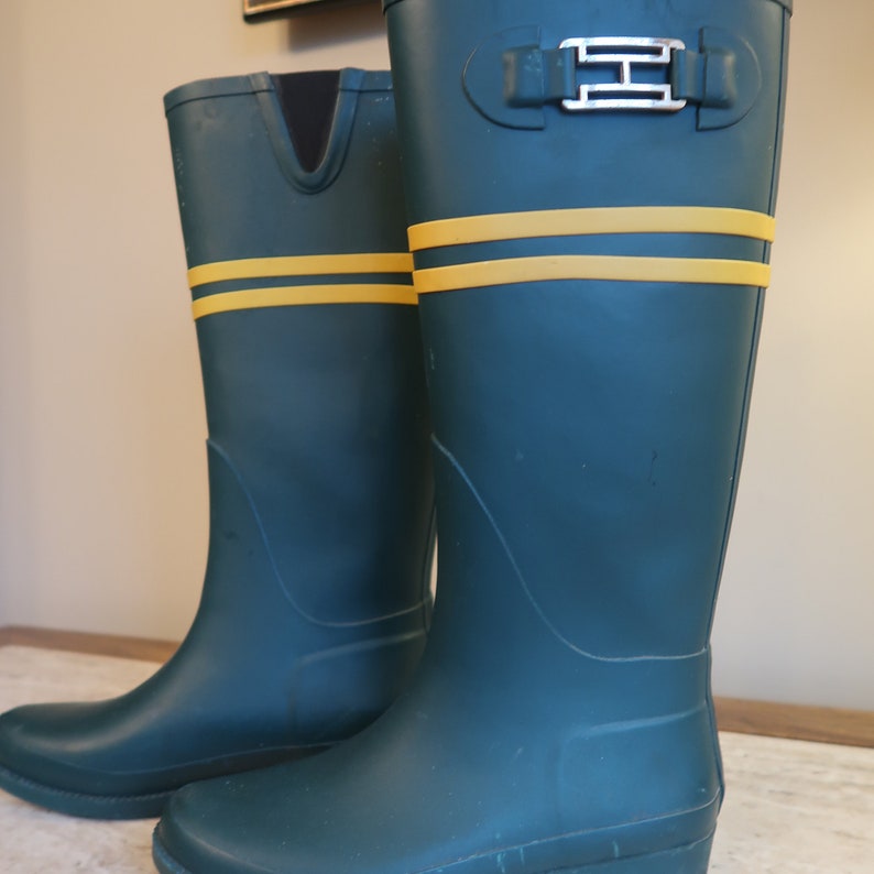 Women's Wellington Boot US Used/preworn Tommy Hilfiger