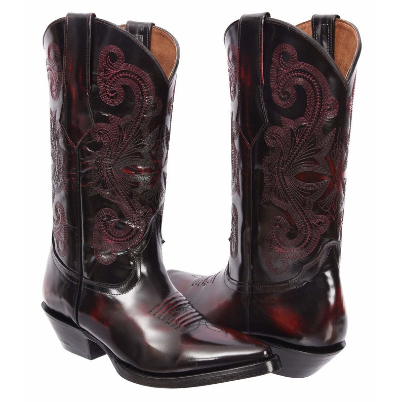 Men's Western Boots/botas Vaqueras De Hombre chameleon