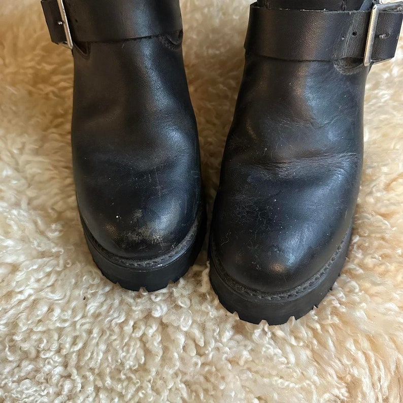 Men's Vintage Durango Black Buckle Boots