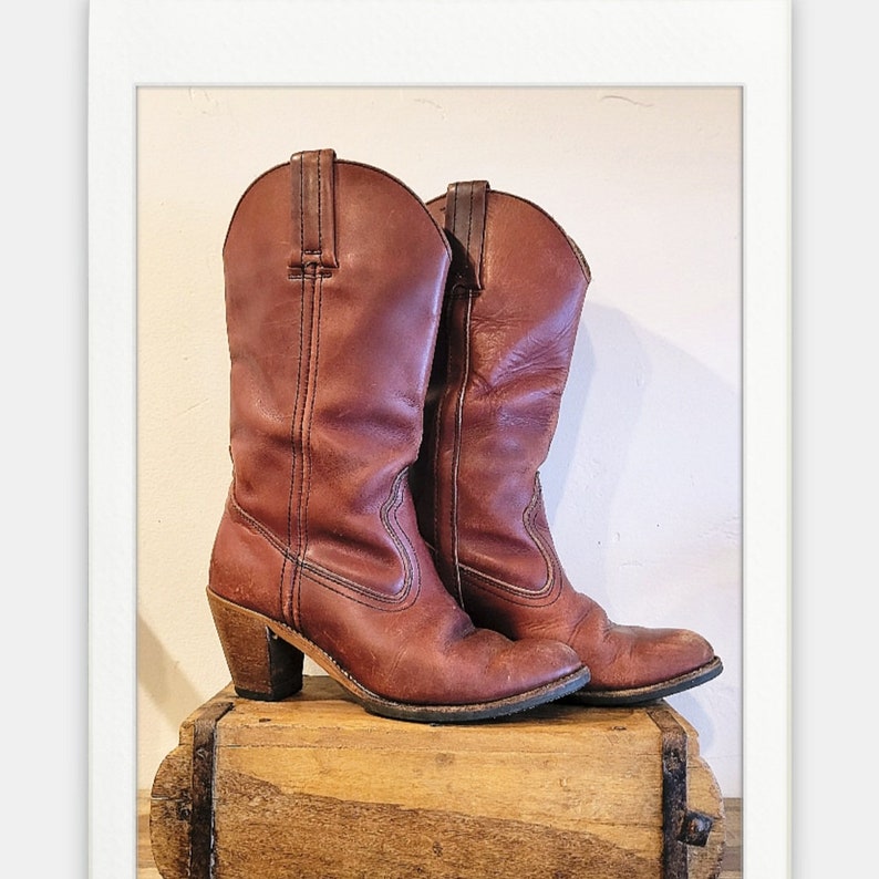 Women's Dexter Red Boots/.5/fall Boots/heeled Boots/ Frye