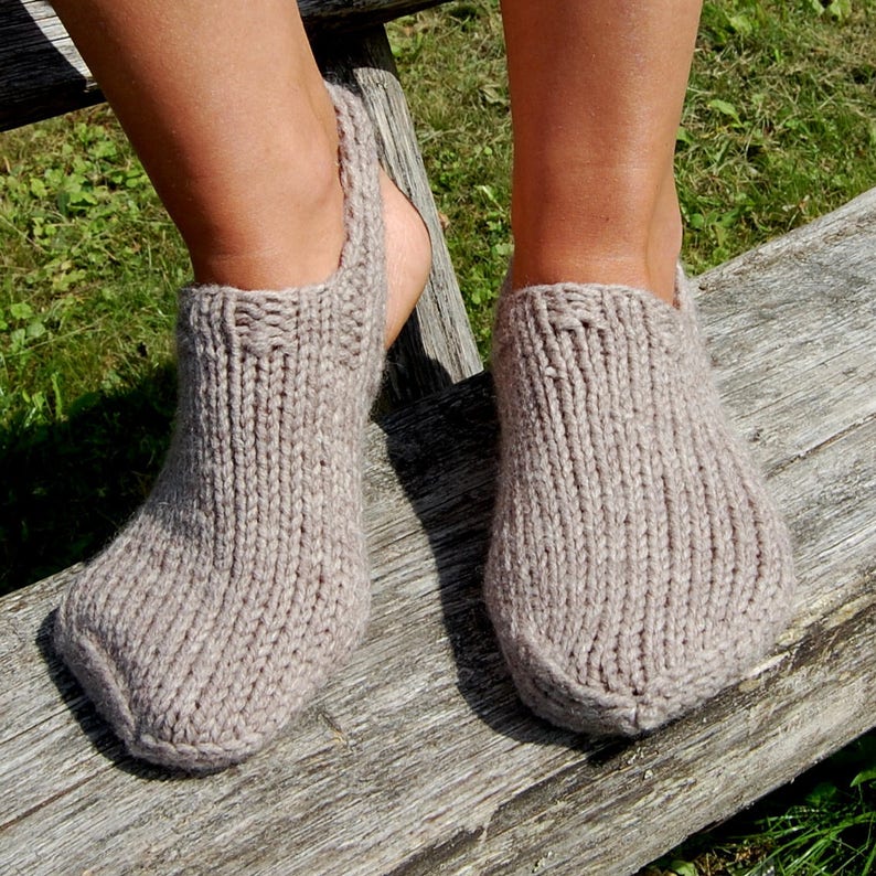 Women's Knit Toe Warmer Knitted Indoor Clogs Foot Warmers