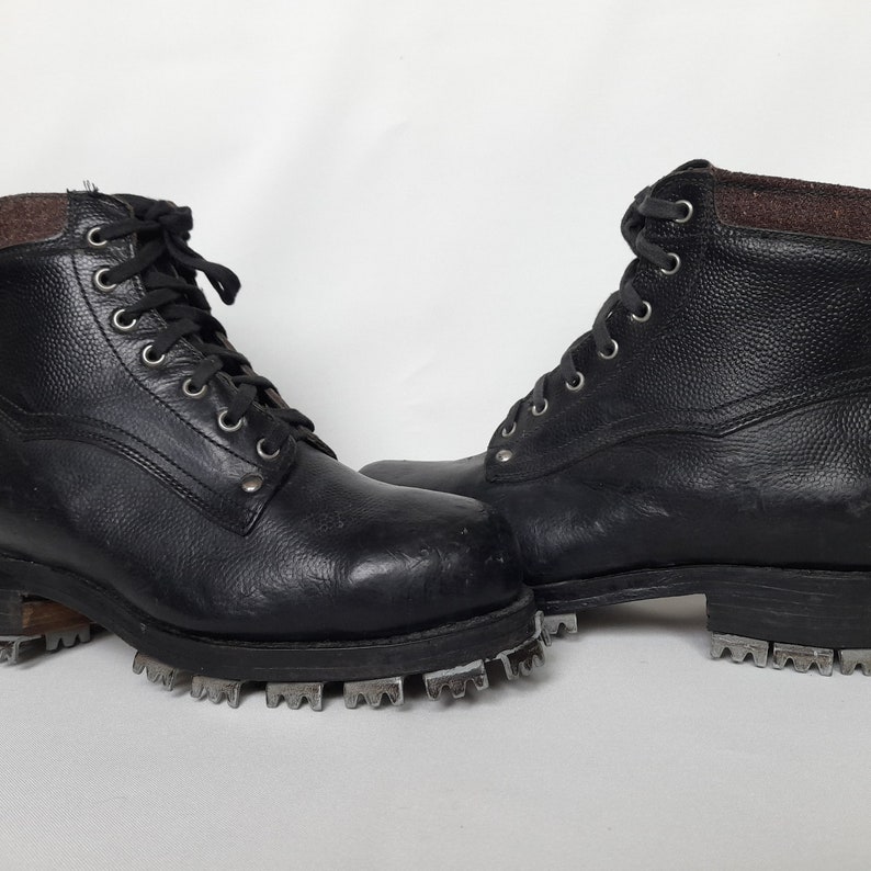 Men's Vintage USSR Tricouni Climbing Boots tricouni Nails Leather