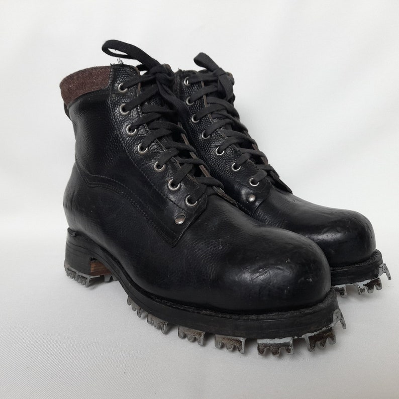 Men's Vintage USSR Tricouni Climbing Boots tricouni Nails Leather