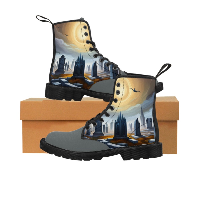 Men's Gravestone Canvas Boots