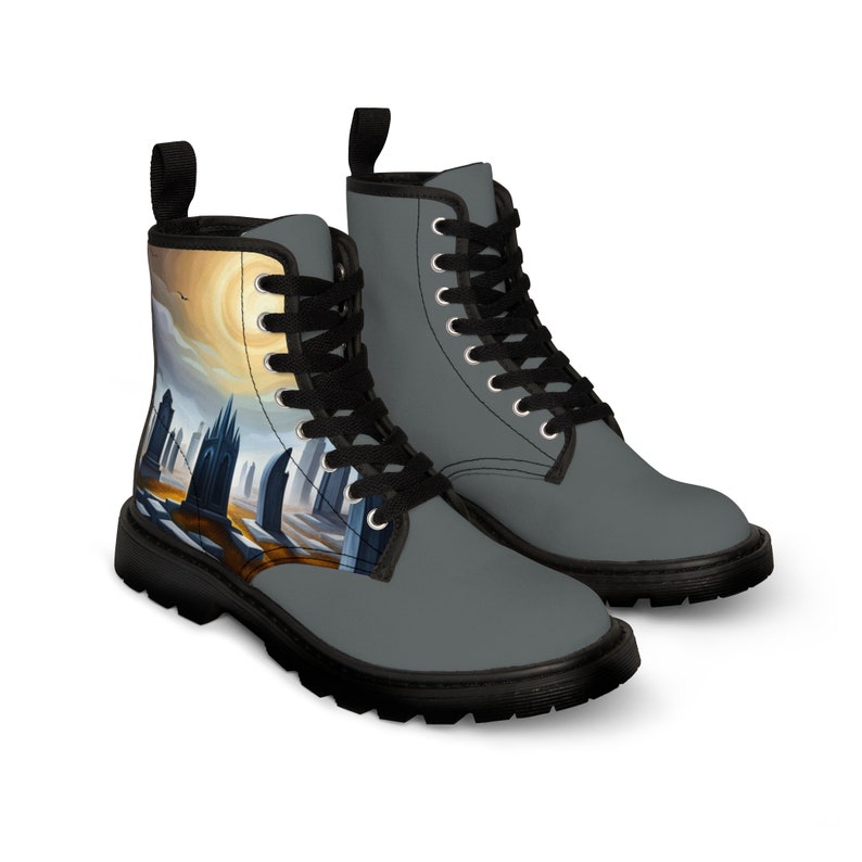 Men's Gravestone Canvas Boots