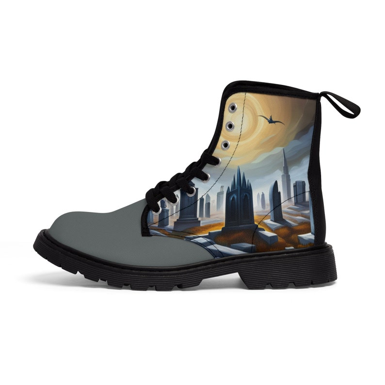 Men's Gravestone Canvas Boots