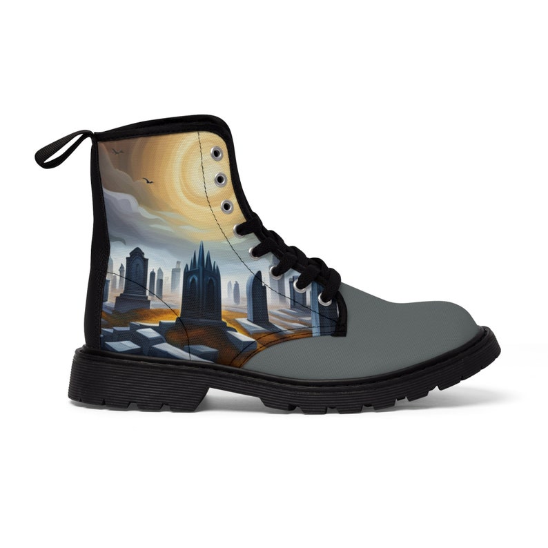 Men's Gravestone Canvas Boots