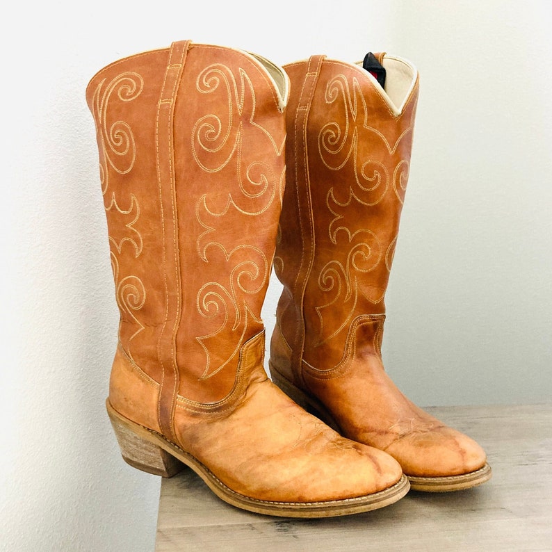 Women's Dingo Leather Cowgirl Boots / Vintage Country Western Boots