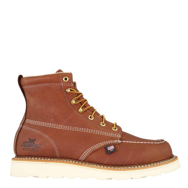 Thorogood | American Heritage - 6" Tobacco Moc Toe - MAXWear Wedge