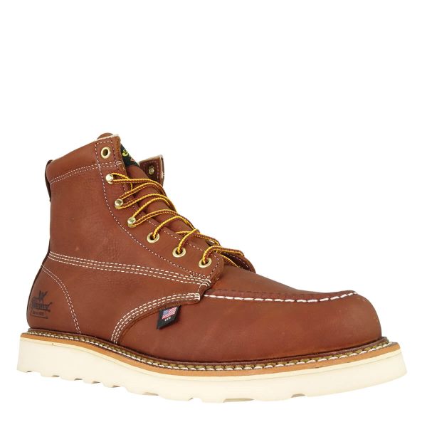 Thorogood | American Heritage - 6" Tobacco Moc Toe - MAXWear Wedge