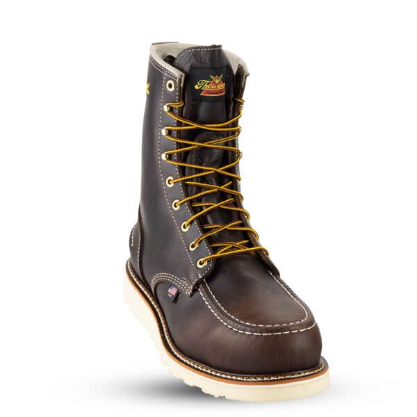 Thorogood | 1957 Series - Waterproof - 8" Briar Pitstop Safety Toe - Moc Toe MAXWear Wedge