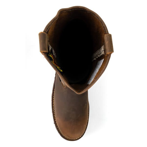 Thorogood | American Heritage - 11" WELLINGTON Trail Crazyhorse Safety Toe - Black MAXWear90