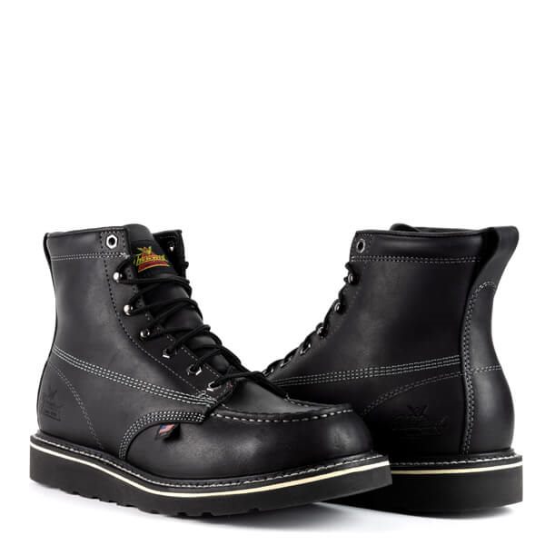 Thorogood | AMERICAN HERITAGE MIDNIGHT SERIES 6" Black Moc Toe