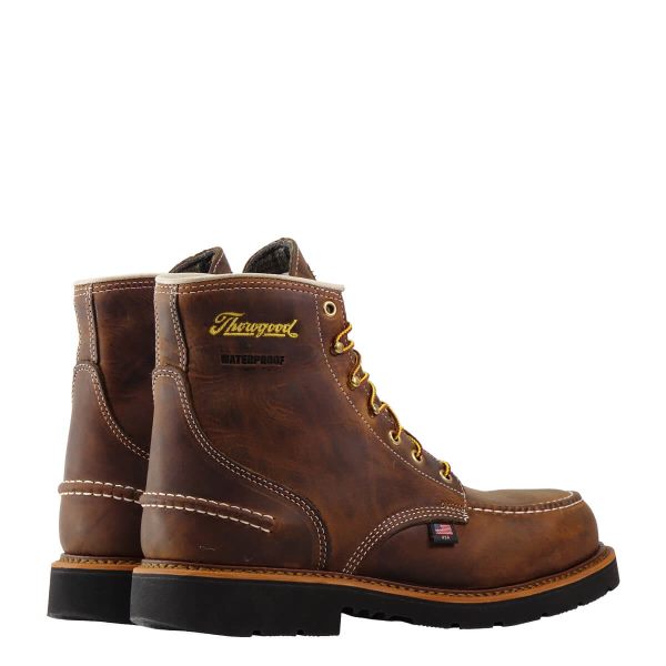 Thorogood | 1957 Series - Waterproof Safety Toe - 6" Crazyhorse Moc Toe - MAXWear90