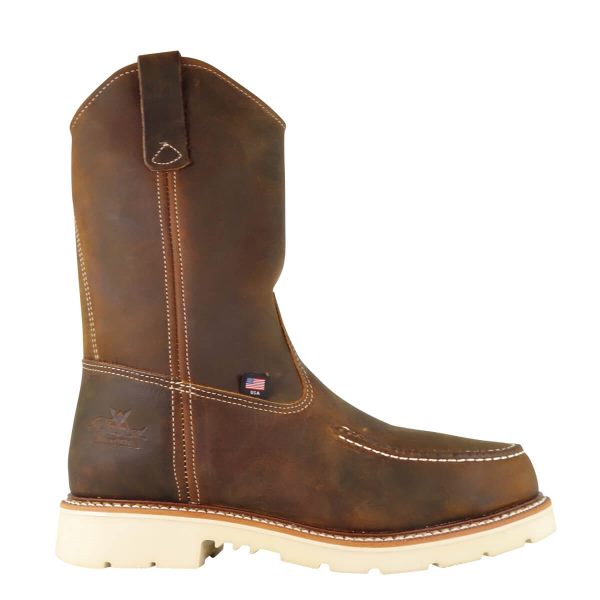 Thorogood | American Heritage - 11" Trail Crazyhorse Safety Toe - Moc Toe Pull-on Wellington