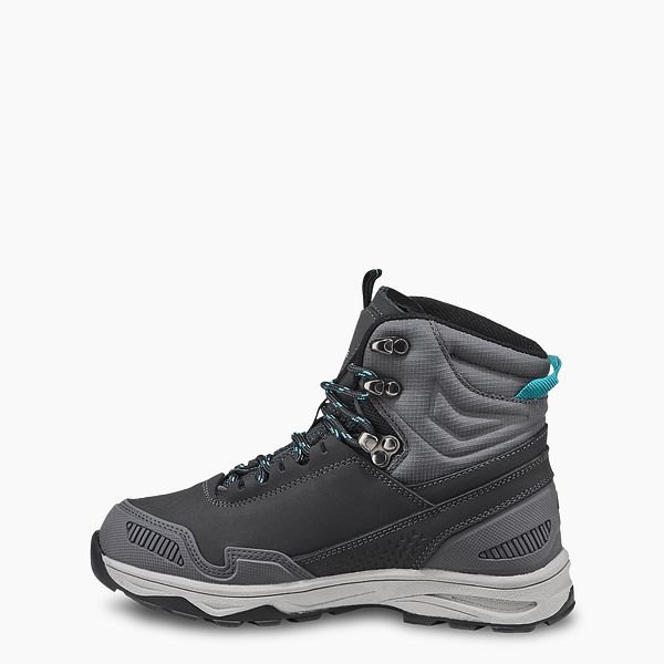 VASQUE | KIDS WATERPROOF HIKING BOOT IN GRAY/TEAL MAGNET/BALTIC